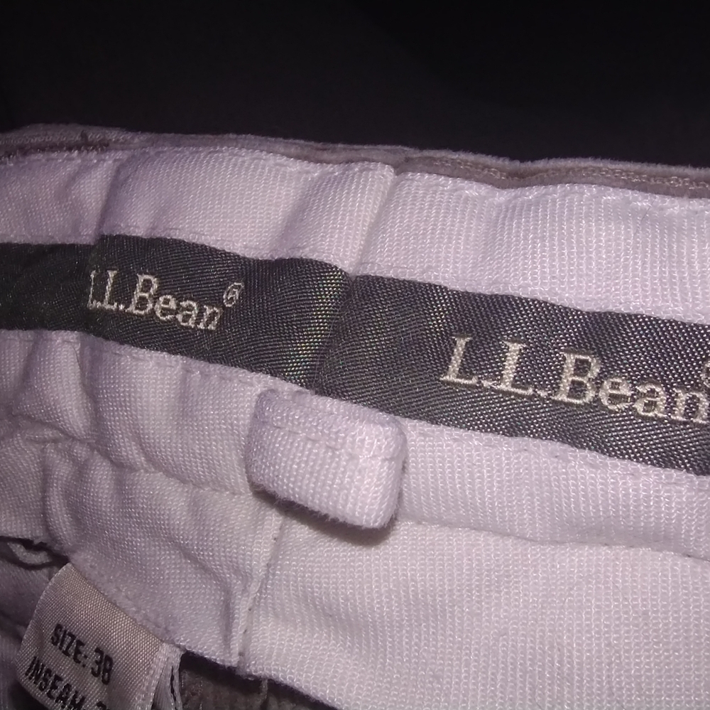LL Bean Corduroy Pants Gray mens 38 Waist
